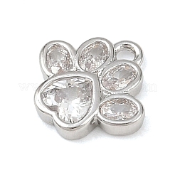 Латунные микропаве прозрачные кубические циркониевые подвески&nbsp;KK-G545-05P