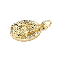 Colgante micropavé cubic zirconia de latón&nbsp;KK-K368-02A-G