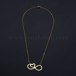 201 colliers pendentifs en acier inoxydable&nbsp;NJEW-S105-JN517-2