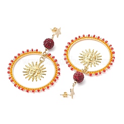 Boucles d'oreilles à clous en acier inoxydable 201&nbsp;EJEW-MZ00211
