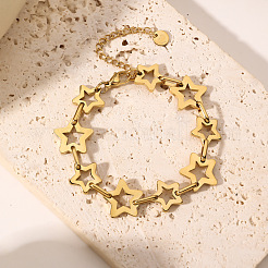 Браслеты-цепочки со звездочками из нержавеющей стали 304 для женщин FS-WGCA8F8-01