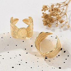 Латунные манжеты для женщин RJEW-B119-10G