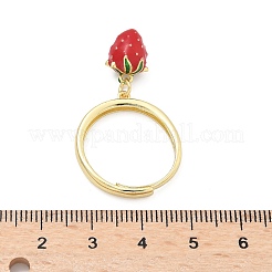 Латунные с эмалевыми кольцами RJEW-Q019-02B-G