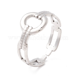 Bague de manchette en acier inoxydable 304 anti-ternissement&nbsp;RJEW-F121-05P