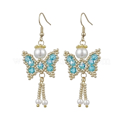 Серьги-подвески в виде бабочки&nbsp;EJEW-MZ00429-05