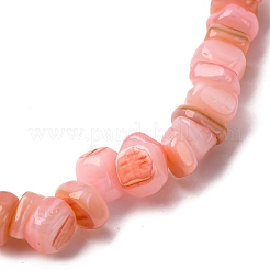 Браслеты из натуральных окрашенных пресноводных ракушек BJEW-JB12478-02