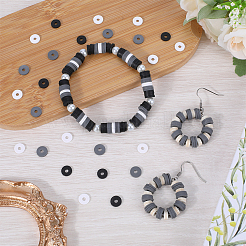 3 нить 3 цвета плоские круглые бусины ручной работы из полимерной глины CLAY-SC0001-68A