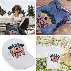 2 шт. 2 шт. нашивки из пайеток на ткань с термоприклеиванием/пришиванием PATC-CA0001-08