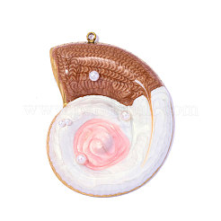 Pendentifs en acier inoxydable 304 émaillés&nbsp;STAS-OY017-60G