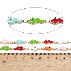 Цепи из нержавеющей стали 304 с эмалированными звеньями в виде морских коньков CHS-F023-01L-G