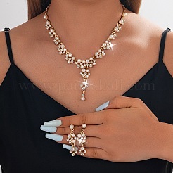Ensembles collier et boucles d'oreilles en alliage&nbsp;WG9335D-02
