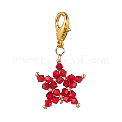 Подвесные украшения из стеклянных бусин ручной работы&nbsp;HJEW-MZ00204