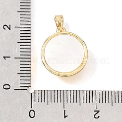 Anhänger aus synthetischem Türkis und natürlichen Muscheln&nbsp;KK-N289-08G-02