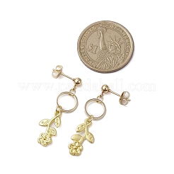 Серьги-гвоздики из цветочного сплава для женщин EJEW-JE05925