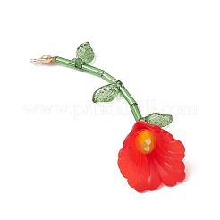 Большие акриловые подвески из цветов PALLOY-TA00239