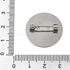 Оправы для кабошонов для брошей из нержавеющей стали 304&nbsp;STAS-E547-08K-P