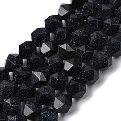 Синтетический синий авантюрин бисер нитей G-Z119-A24-03