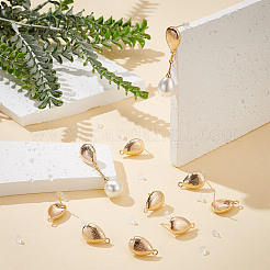 10 шт. каплевидная фурнитура для сережек-гвоздиков из латуни KK-AR0004-05