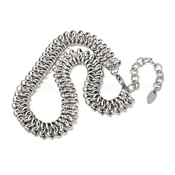 Choker-Halsketten aus Gliederkette aus chirurgischem Edelstahl 316L&nbsp;SA-CBAB122-03P