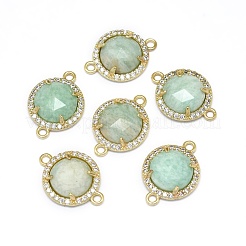 Соединители звеньев натурального амазонита G-E526-34E