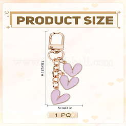 1 шт. подвеска в форме сердца из сплава с эмалью&nbsp;AJEW-LP0006-08