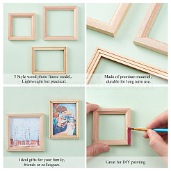 6 cadre photo en bois de style 3 pièces&nbsp;DIY-PH0005-42