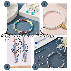 140шт 7 стиля латунные распорные бусины&nbsp;KK-PH0001-09