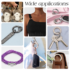 12 шт. кольцо пружинного затвора из сплава со стразами&nbsp;FIND-UN0003-37B