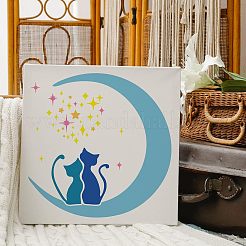 Plantillas de plantillas de pintura de dibujo reutilizables de plástico&nbsp;DIY-WH0172-397