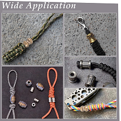 4 шт. 2 цвета 2 стиля латунные европейские бусины KK-UN0001-85