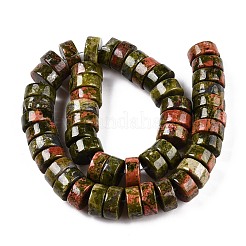 Природные Unakite бисер нитей G-T138-51