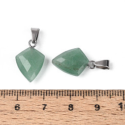 Pendentifs en aventurine vert naturel&nbsp;G-N349-18P-03