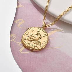 Ожерелья с подвесками в виде созвездий из нержавеющей стали 304 NJEW-K392-01G-10