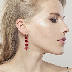 48 шт. 12 стиля смешанных драгоценных камней рондель шармы с полкой покрытие латунные петли FIND-DR0001-37