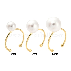 Закрепки кольца из латуни с открытой манжетой&nbsp;LS-KK-G518-04G-03