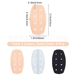 12шт. 3-цветная силиконовая нескользящая наплечная накладка&nbsp;FIND-GF0002-17