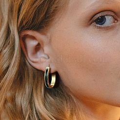 Серьги-кольца из латуни с эмалью FS-WG7714F-01