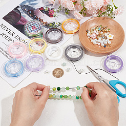 10 рулон 10 цвета плоская эластичная хрустальная нить&nbsp;EW-BBC0001-01