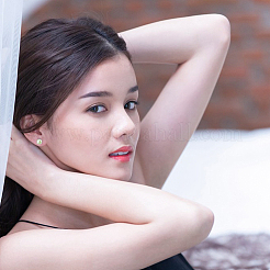 22 пара 925 плоских сережек-гвоздиков из стерлингового серебра&nbsp;STER-GO0001-58