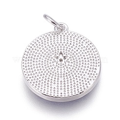 Латунные подвески пентакль эмаль KK-O113-05B-P