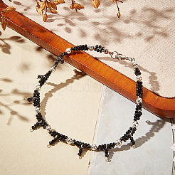 2 нити натуральных черных турмалиновых бусин G-OC0005-30