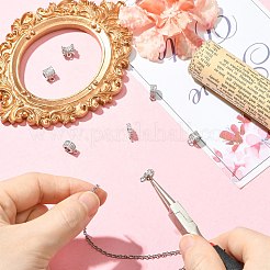 7 pièce 7 styles de bélières en laiton micro pavées en zircone cubique&nbsp;KK-CJ0004-47P