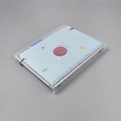 Прямоугольный пластиковый пустой блокнот для рецептов&nbsp;AJEW-WH20018-73A