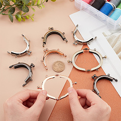 8 шт. 4 цвета железные рамки для кошелька с замком-поцелуем FIND-PH0007-39