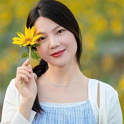 Ожерелье-цепочка из 925 стерлингового серебра с тонкими изящными звеньями для женщин и мужчин JN1096A-06