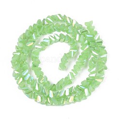 Гальванические стекляныне бусины GLAA-N023-4mm-34