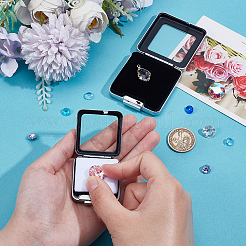 2 Stück 2 Stile Edelstahl-Präsentationsboxen für lose Diamanten und Edelsteine&nbsp;CON-GA0001-24MP