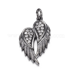 Латунные микро проложить кубического циркония подвески ZIRC-P060-23