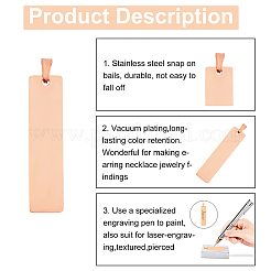 Подвески из нержавеющей стали 304&nbsp;STAS-UN0013-42RG