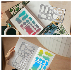 Трафареты для резки металла в стиле ретро из нержавеющей стали DIY-WH0242-286